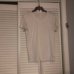 White v-neck